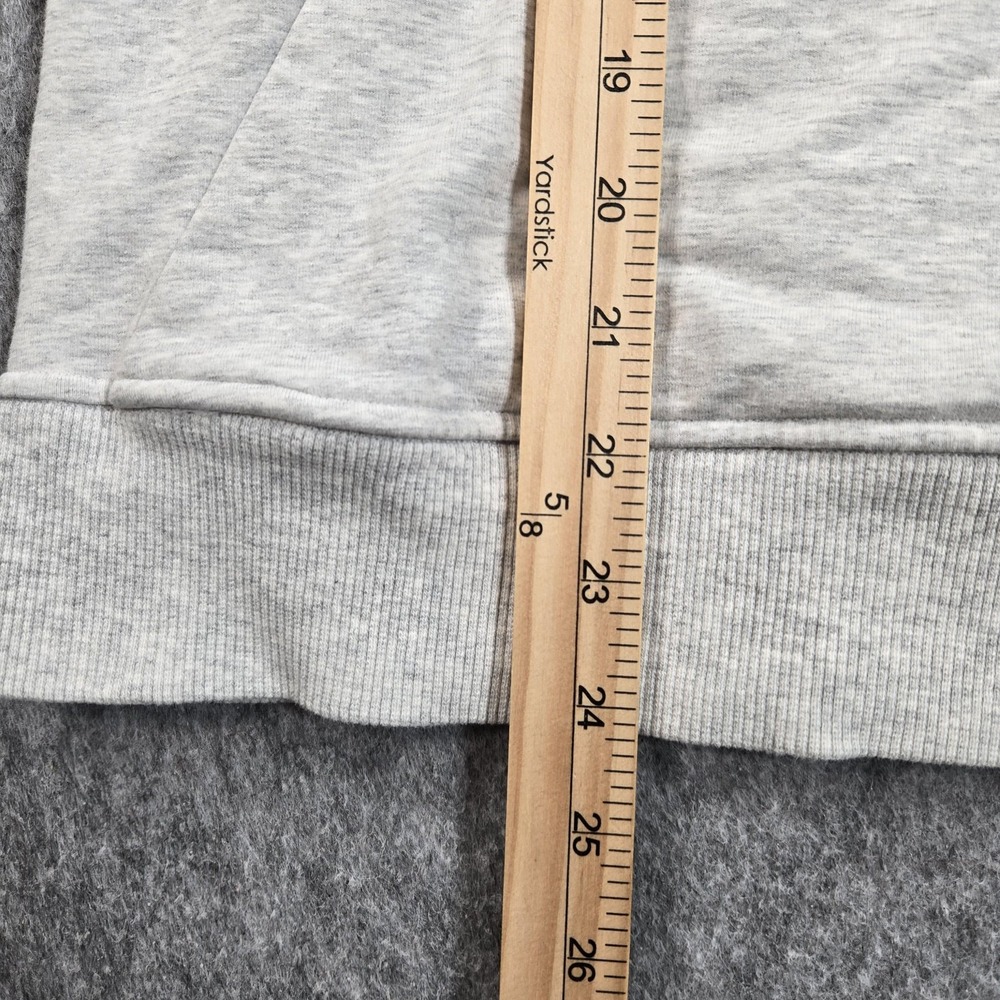 Lululemon Hoodie Womens Medium Gray Thumbhole Fleece Pullover Sweatshirt Pockets - Picture 3 of 7